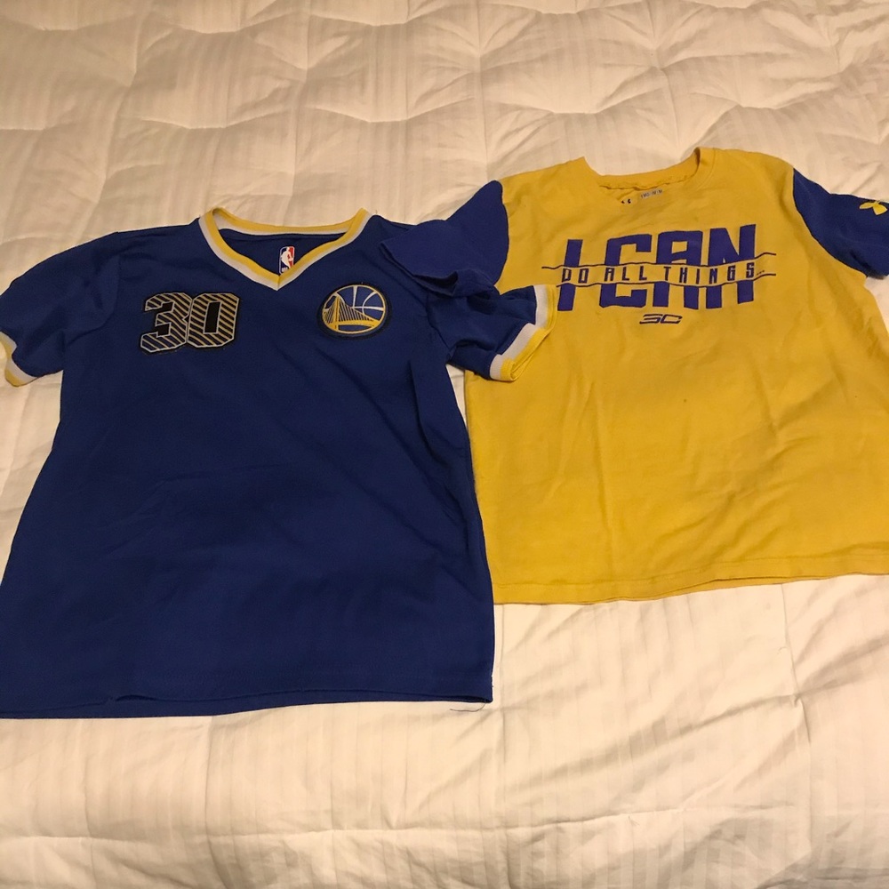 2 Curry Golden State Warriors shirts